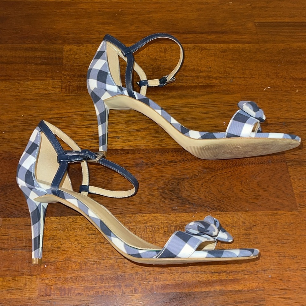 Michael Michael Kors Womens Pippa Leather Open Toe heels. Size 8.5M. Checkered - Picture 8 of 15